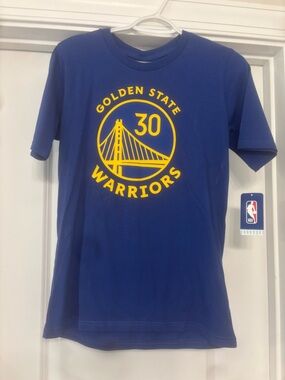 NBA Golden State Warriors Blue Tee with Yellow Crest